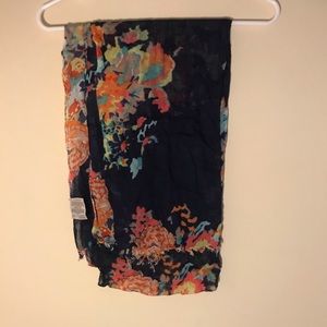 Blue floral scarf. Perfect for spring or fall.